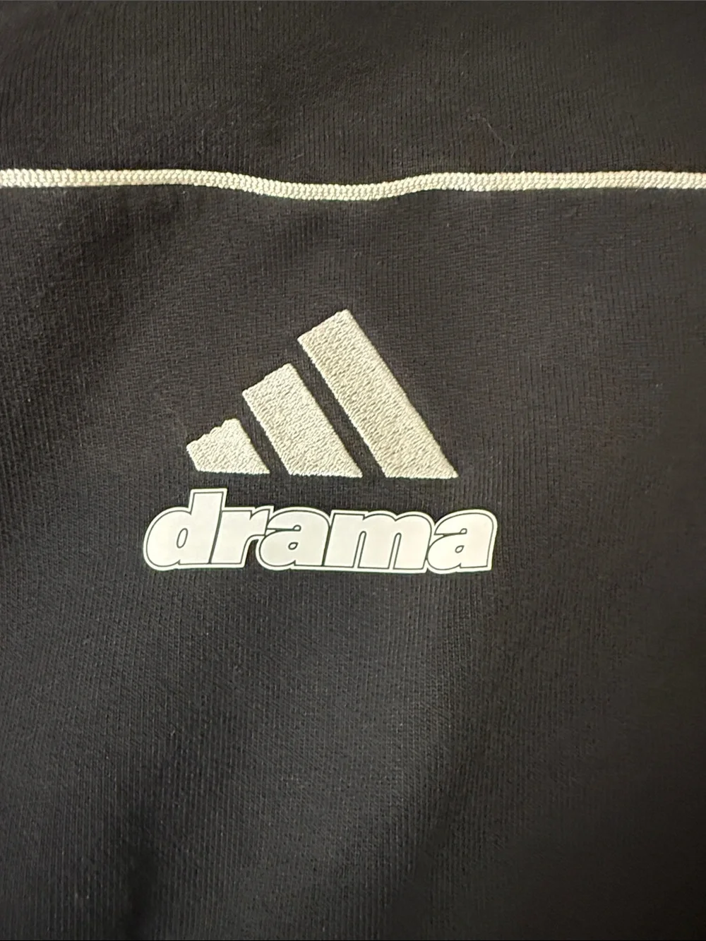 Adidas X Drama Manchester United Black & Red Call Hoodie with Crest